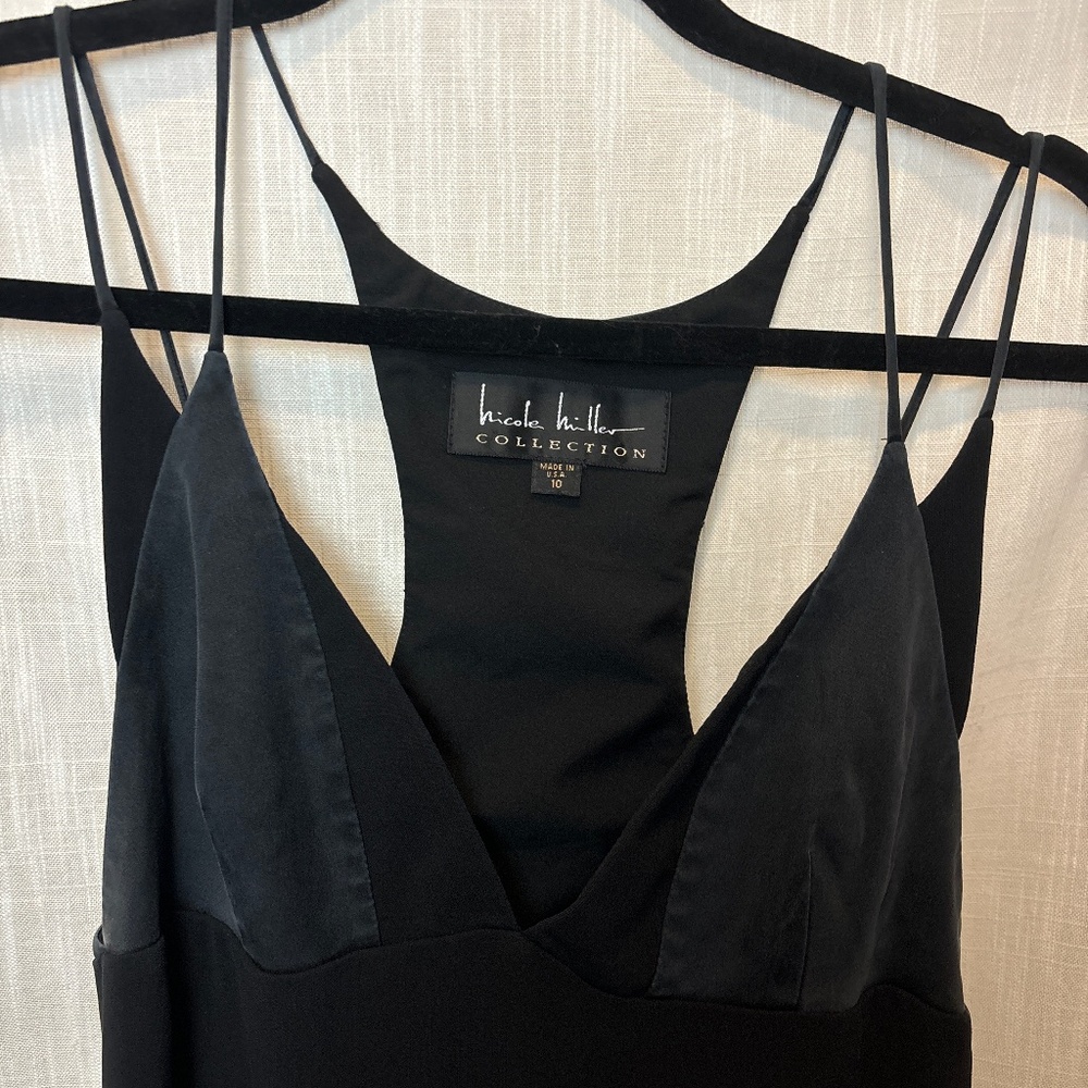 Little Black Dress, Size 10, Nicole Miller, Silk Accents
